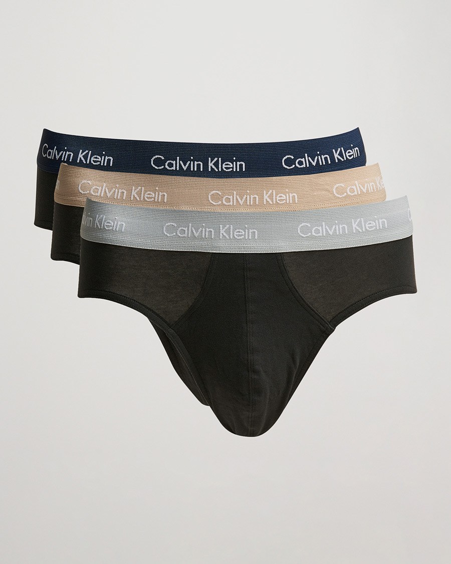 Men |  | Calvin Klein | Cotton Stretch Hip Breif 3-Pack Black
