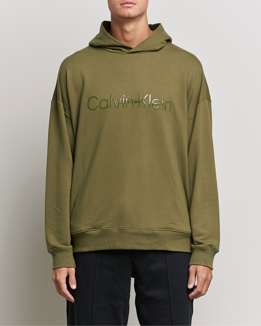 Men | Calvin Klein | Calvin Klein | Loungewear Logo Hoodie Olive