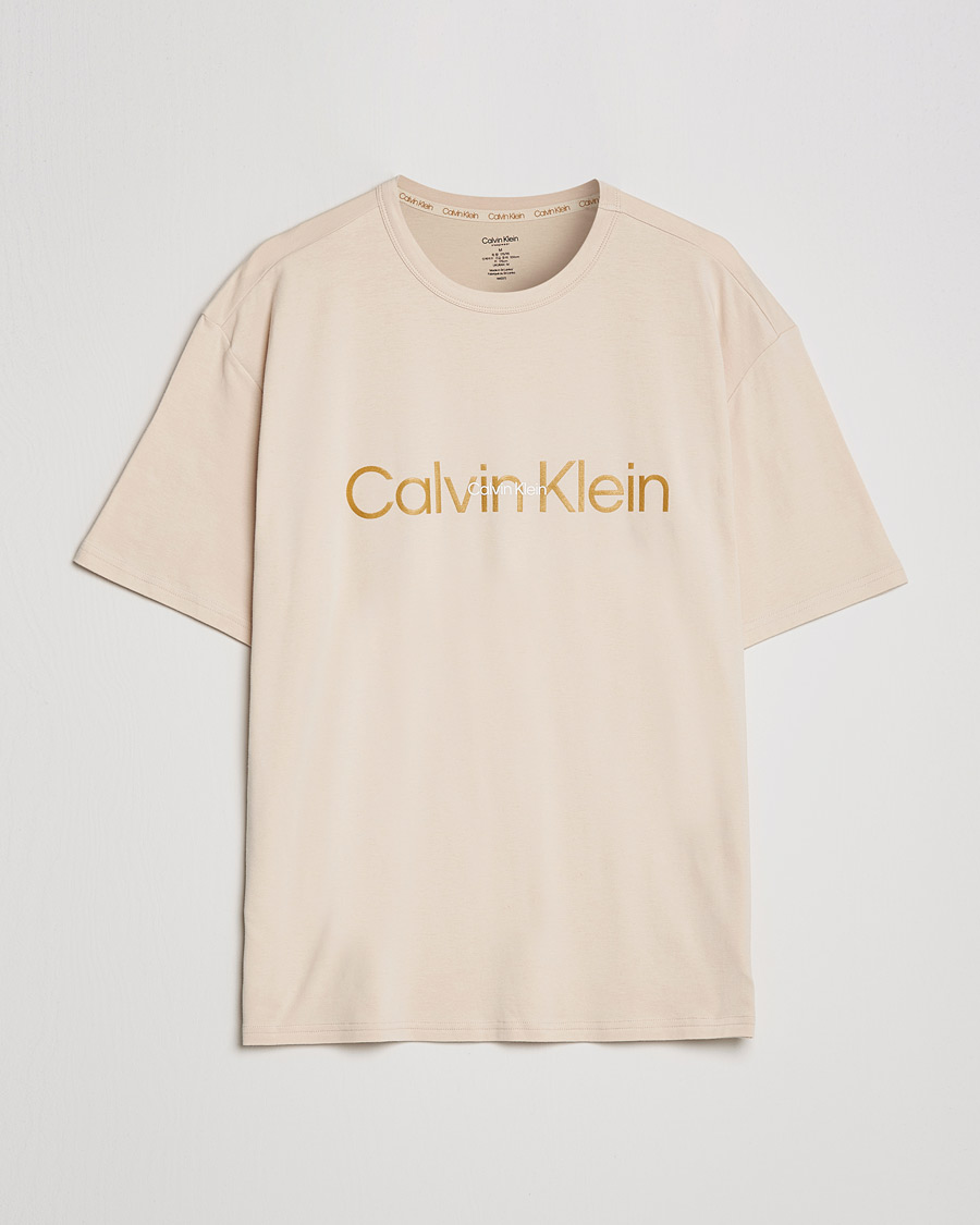 Men | T-Shirts | Calvin Klein | Loungewear Crew Neck T-Shirt Tapioca Beige
