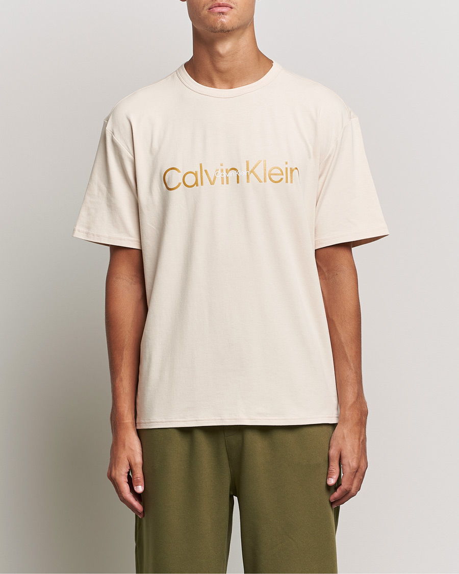 Men | T-Shirts | Calvin Klein | Loungewear Crew Neck T-Shirt Tapioca Beige