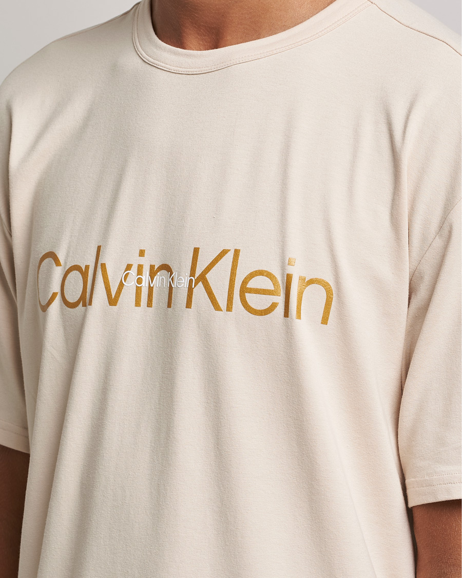 Men | T-Shirts | Calvin Klein | Loungewear Crew Neck T-Shirt Tapioca Beige