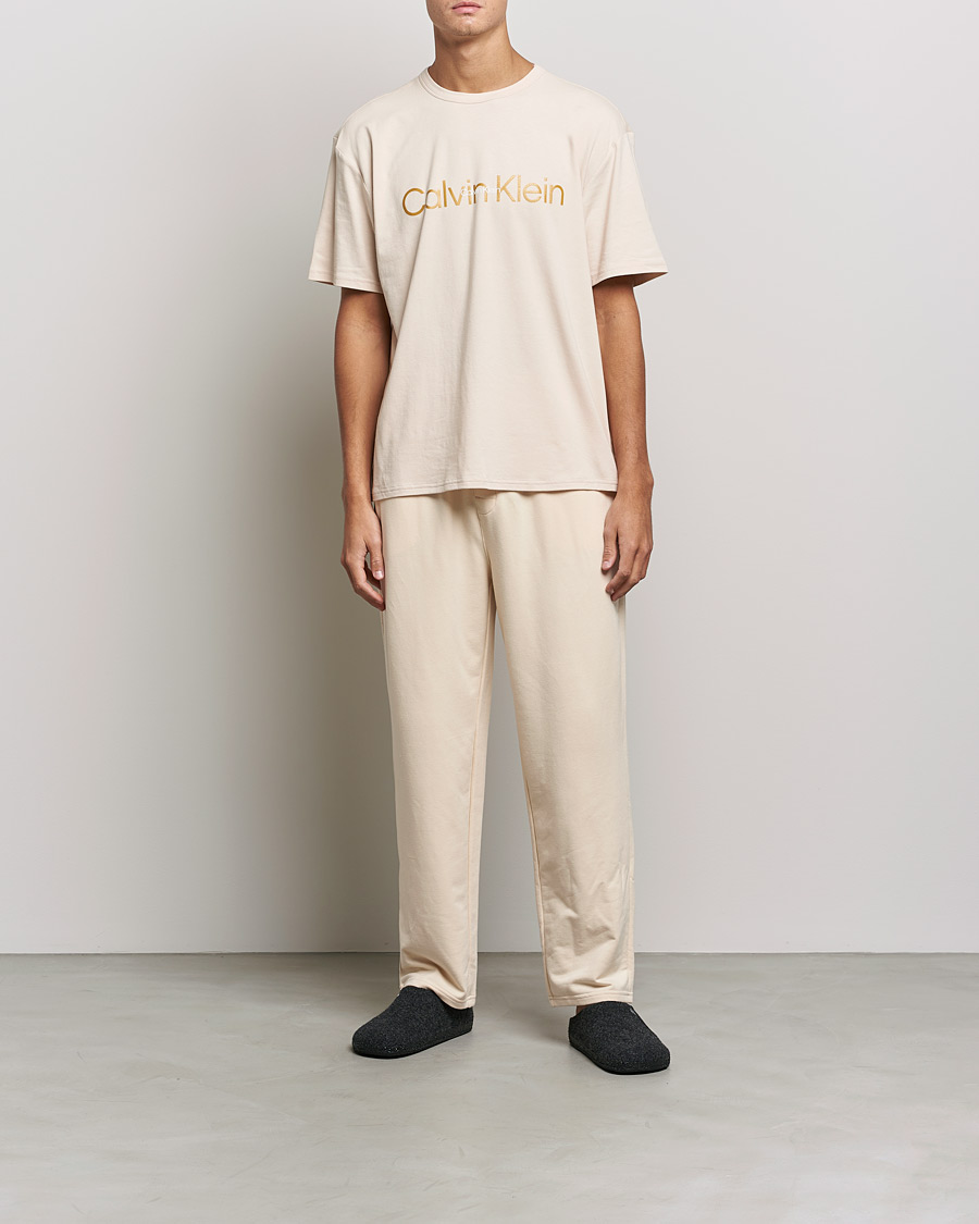 Men | Trousers | Calvin Klein | Loungewear Sweatpants Tapioca Beige