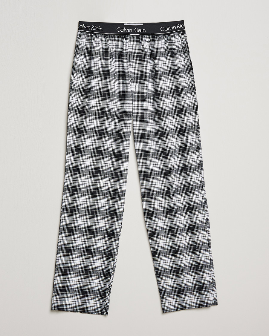 Klein Brushed Cotton Checked Pyjama Black/White at