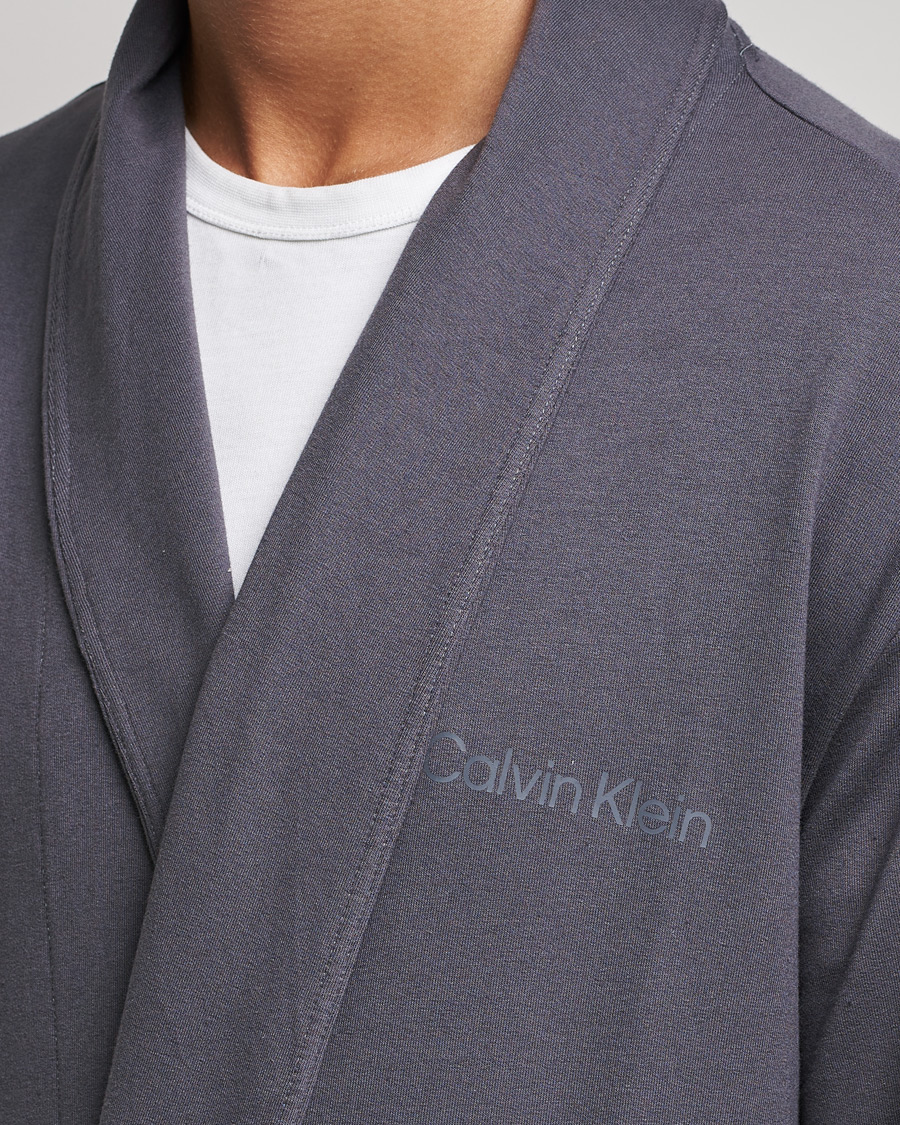 Men | Pyjamas & Robes | Calvin Klein | Terry Robe Sleek Grey