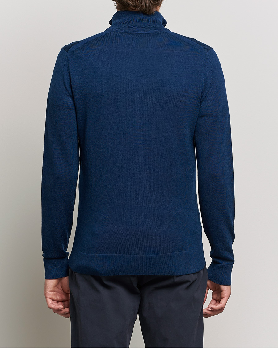 Men | Sweaters & Knitwear | Calvin Klein | Superior Wool Half Zip Sweater Navy