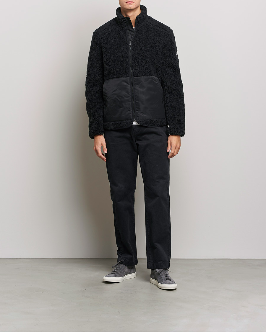 Men | Sweaters & Knitwear | Calvin Klein | Teddy Full Zip Sweater Black