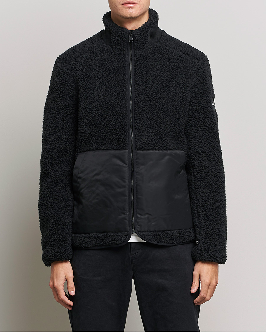 Men | Sweaters & Knitwear | Calvin Klein | Teddy Full Zip Sweater Black