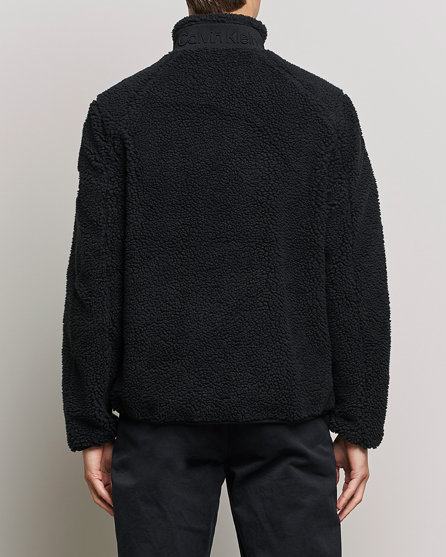 Men | Sweaters & Knitwear | Calvin Klein | Teddy Full Zip Sweater Black