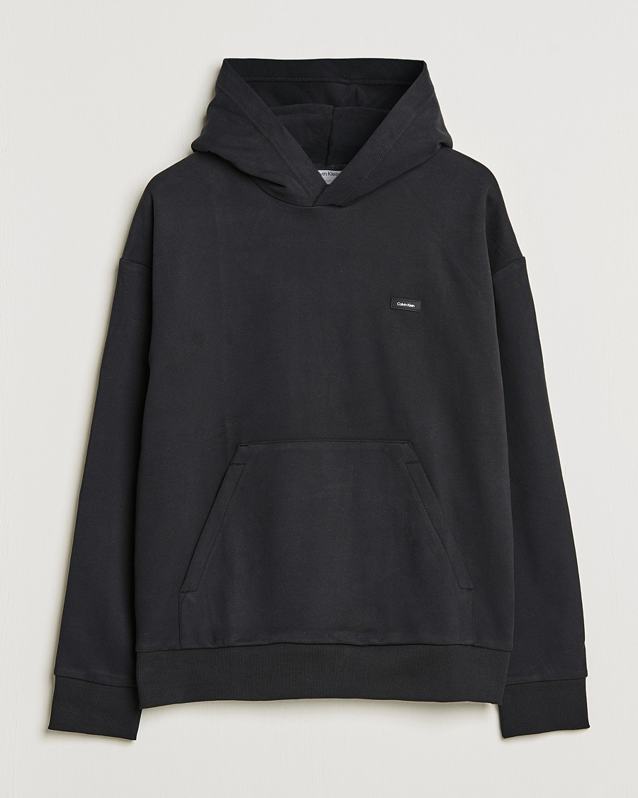 Men | Sweaters & Knitwear | Calvin Klein | Cotton Comfort Hoodie Black