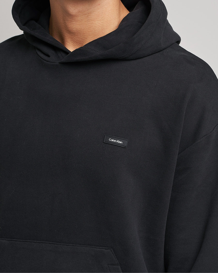 Men | Sweaters & Knitwear | Calvin Klein | Cotton Comfort Hoodie Black