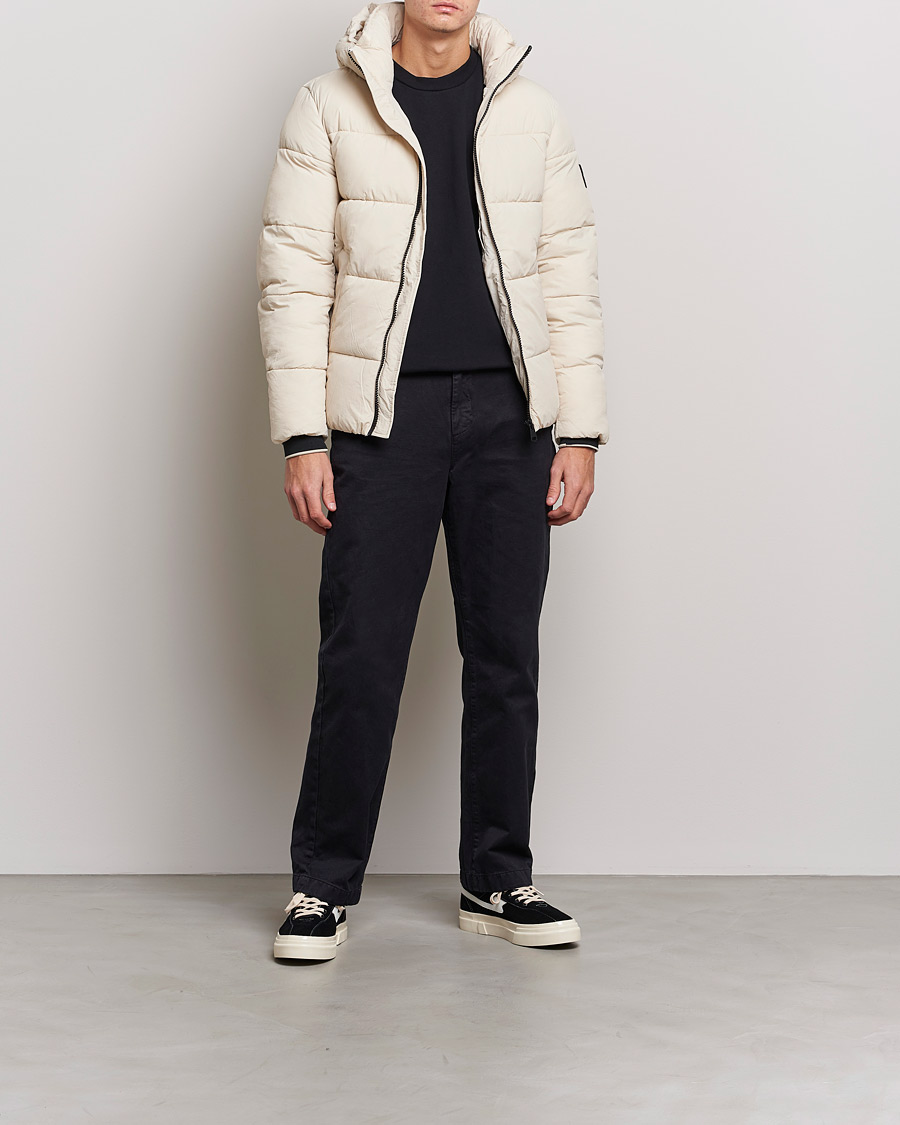 Men | Coats & Jackets | Calvin Klein | Crinkle Nylon Puffer Jacket Stony Beige