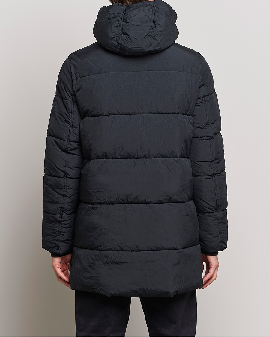 Men | Coats & Jackets | Calvin Klein | Crinkle Nylon Long Puffer Jacker Black