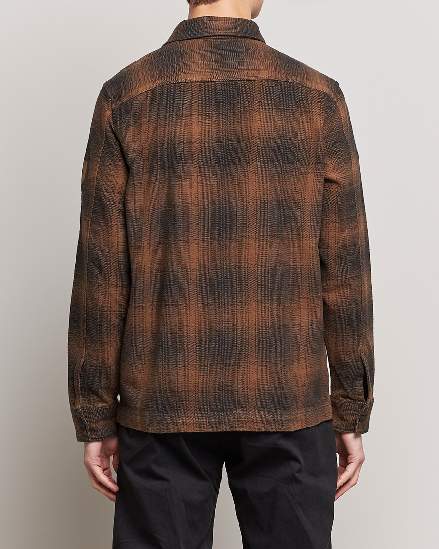 Men | Shirts | Calvin Klein | Blurred Checked Overshirt Chester Brown