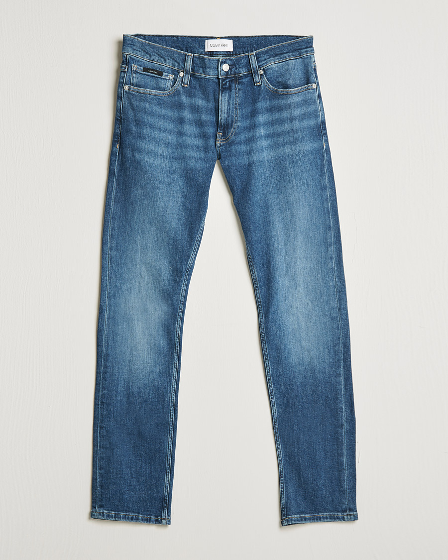 Men |  | Calvin Klein | Slim Lewis Stretch Jeans Medium Blue