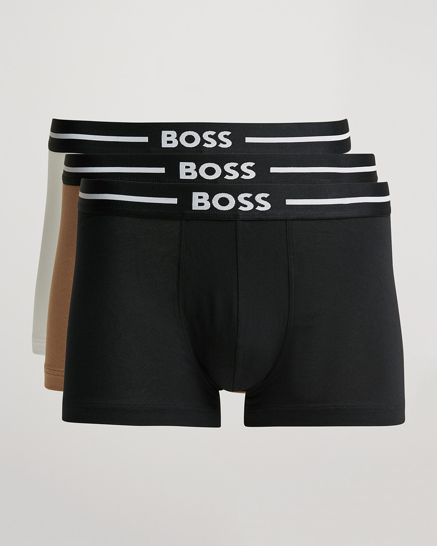 Men | Underwear | BOSS | 3-Pack Boxer Trunk Beige/White/Black