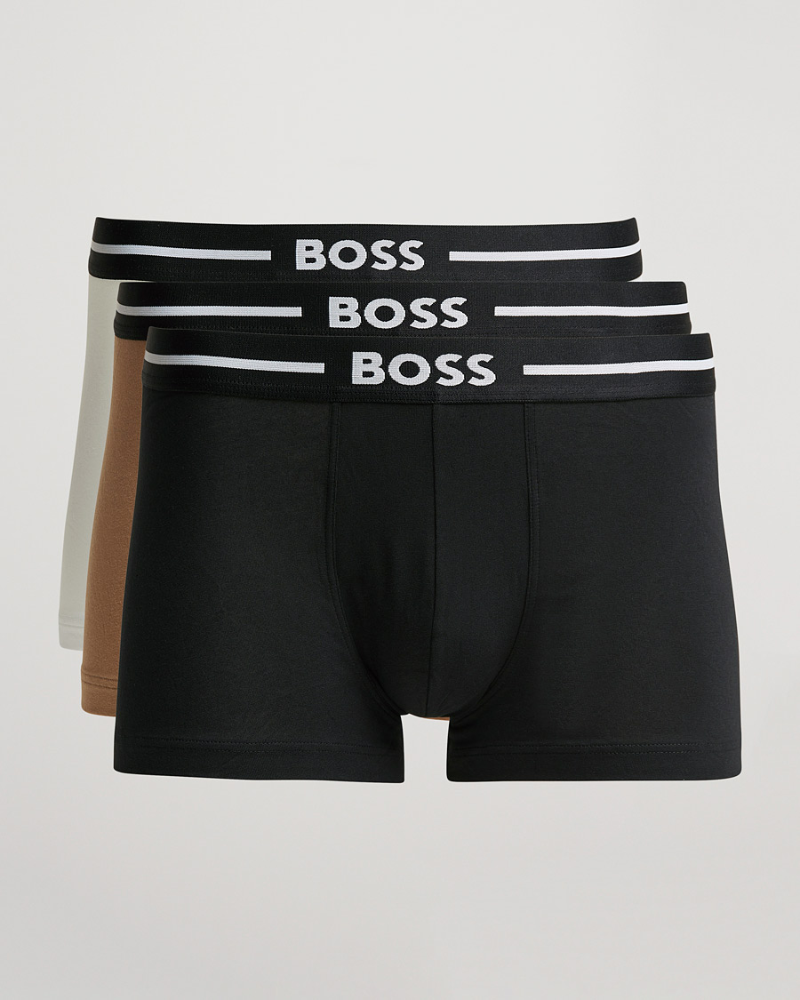 Men | Underwear & Socks | BOSS BLACK | BOSS 3-Pack Boxer Trunk Beige/White/Black
