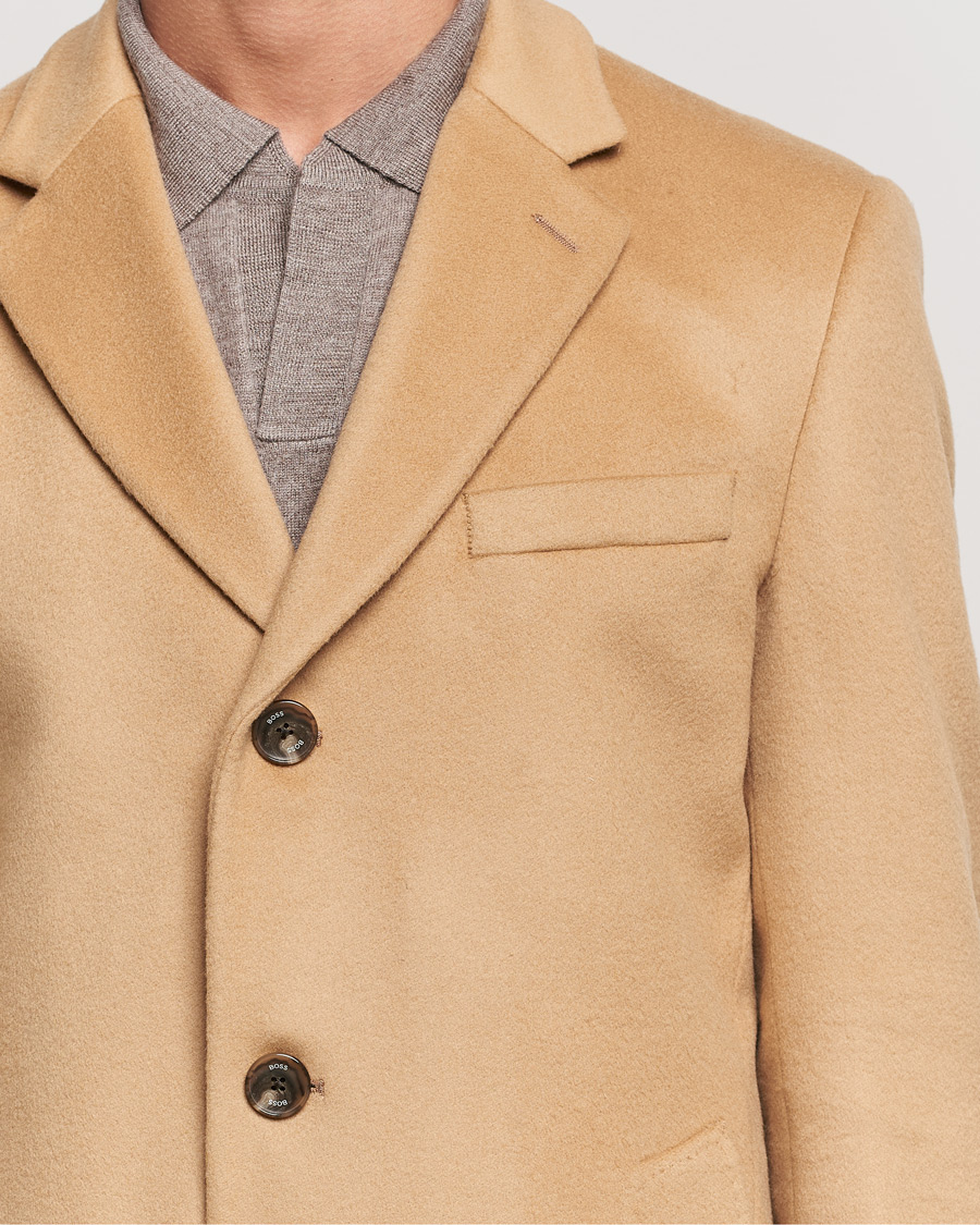 Men | Coats & Jackets | BOSS BLACK | BOSS Hyde Wool/Cashmere Coat Medium Beige