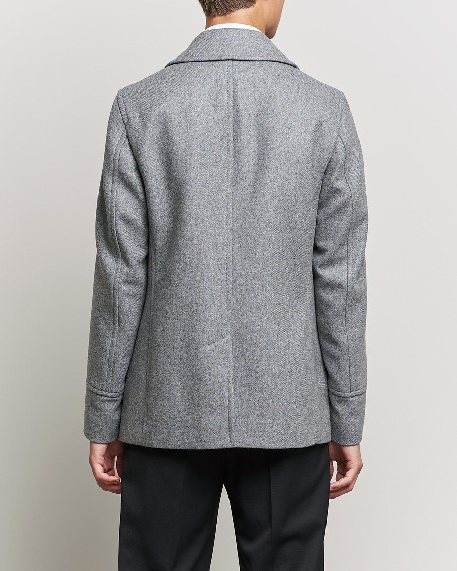 Men | Coats & Jackets | BOSS BLACK | BOSS Hyde Peacoat Silver