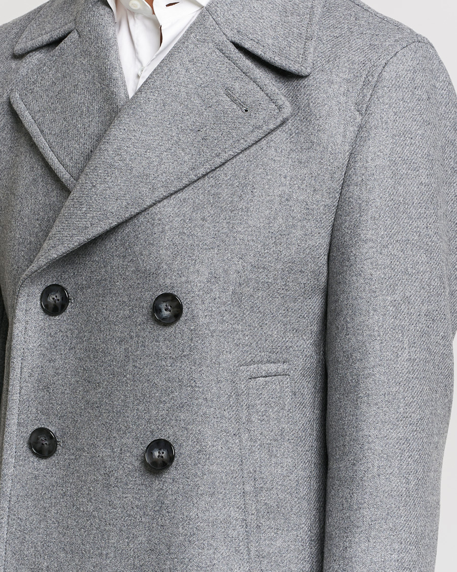 Men | Coats & Jackets | BOSS | Hyde Peacoat Silver