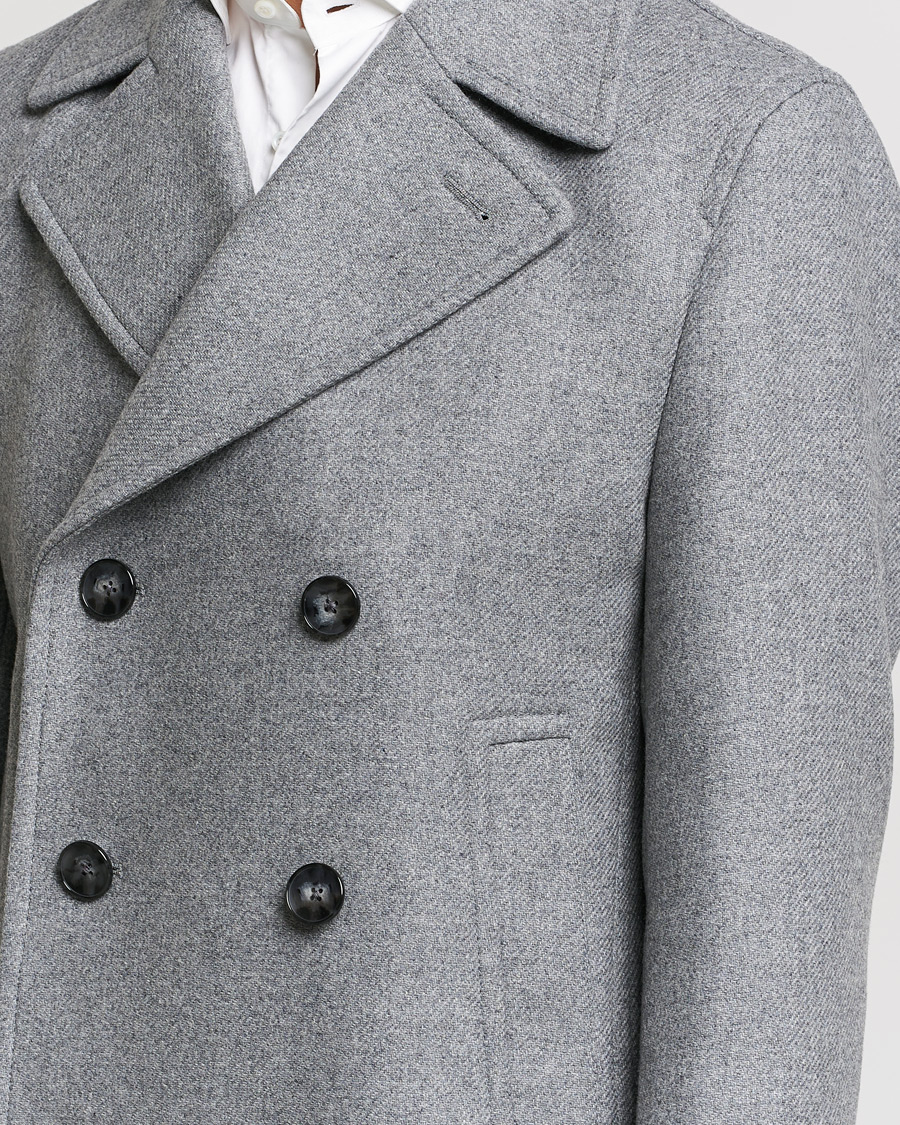 Men | Coats & Jackets | BOSS BLACK | BOSS Hyde Peacoat Silver