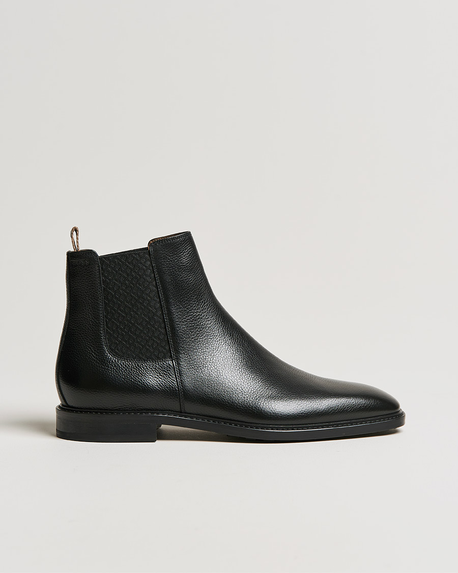 Men | BOSS Lisbon Leather Chelsea Boots Black | BOSS BLACK | BOSS Lisbon Leather Chelsea Boots Black