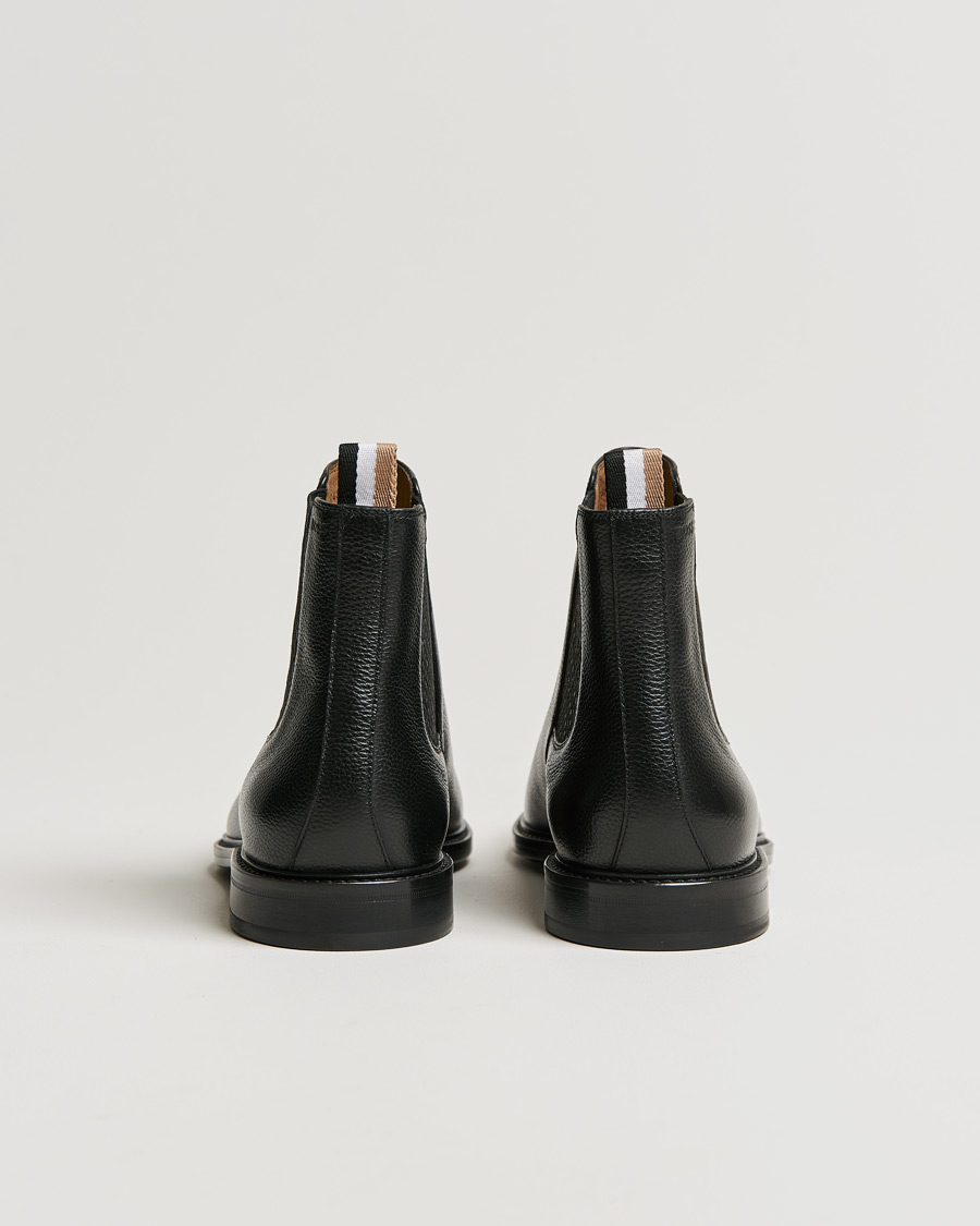 Men | BOSS Lisbon Leather Chelsea Boots Black | BOSS BLACK | BOSS Lisbon Leather Chelsea Boots Black