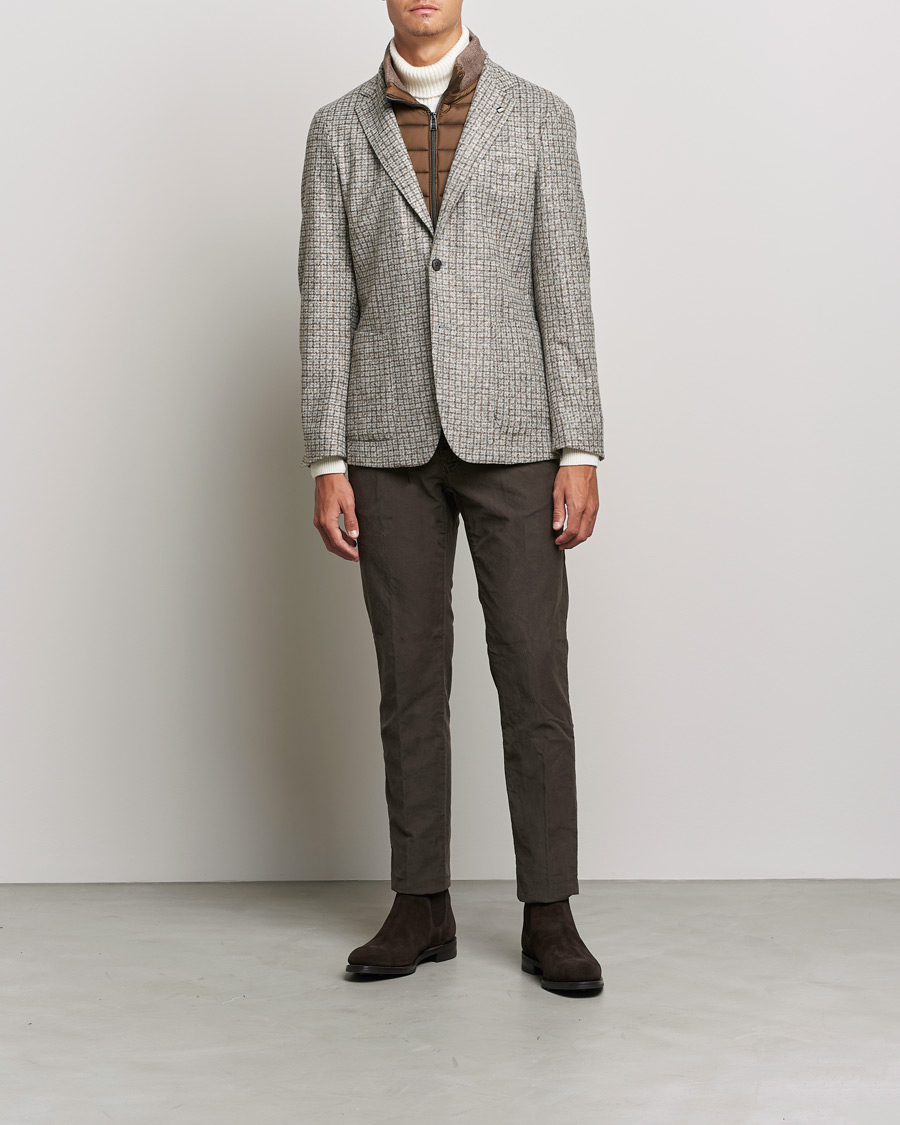 Men | Departments | BOSS | Hanry Wool Checked Patch Pocket Blazer Silver