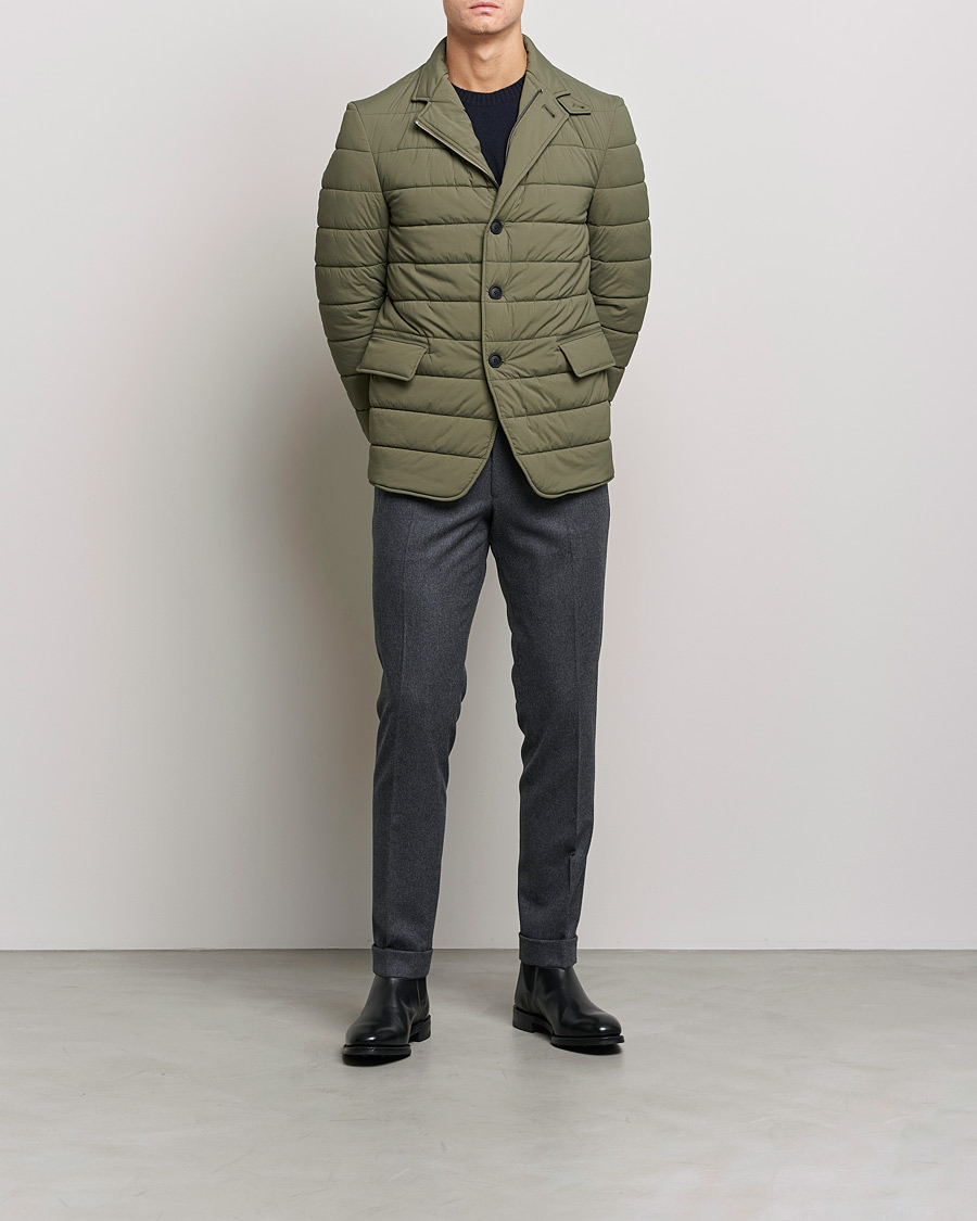 Men |  | BOSS | Hanry Padded Blazer Jacket Open Green