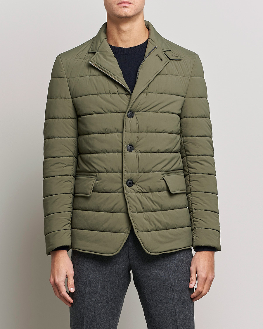 Men | Coats & Jackets | BOSS BLACK | BOSS Hanry Padded Blazer Jacket Open Green