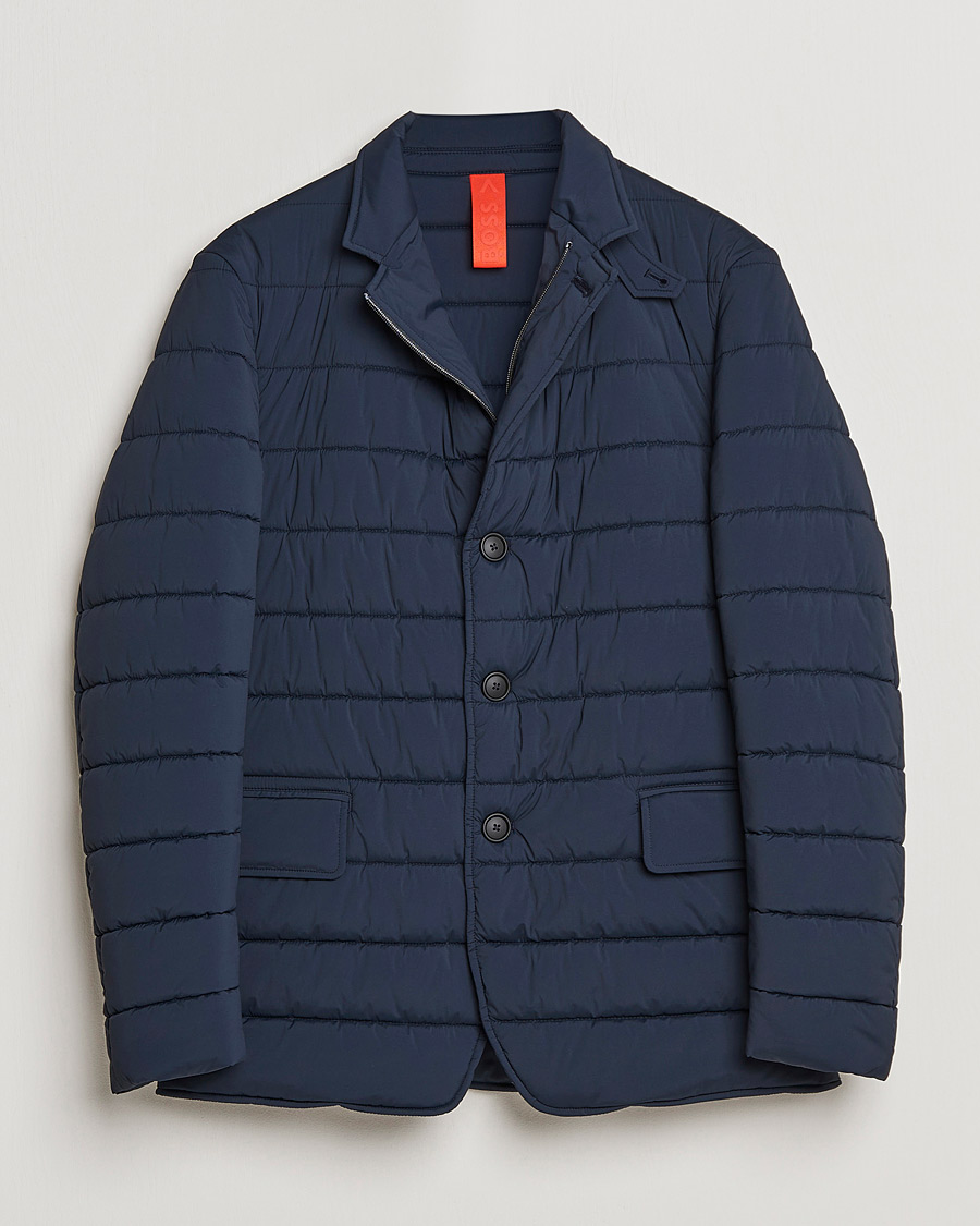 Men | Coats & Jackets | BOSS BLACK | Hanry Padded Blazer Jacket Dark Blue