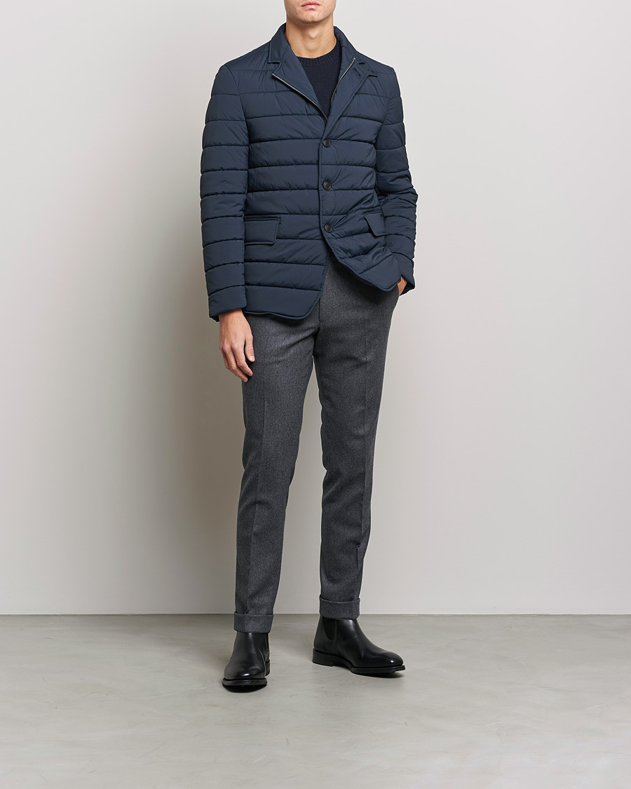Men | Coats & Jackets | BOSS BLACK | Hanry Padded Blazer Jacket Dark Blue