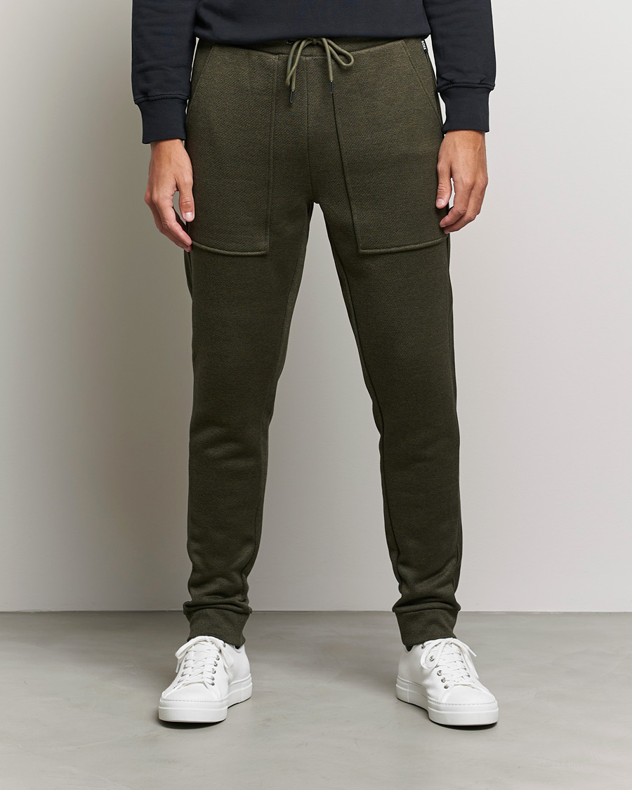 Men | Trousers | BOSS BLACK | Lamont Drawstring Trousers Open Green
