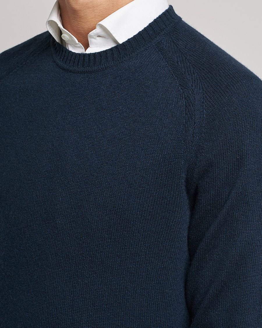 Men | Sweaters & Knitwear | BOSS BLACK | BOSS Lolive Knitted Sweater Dark Blue