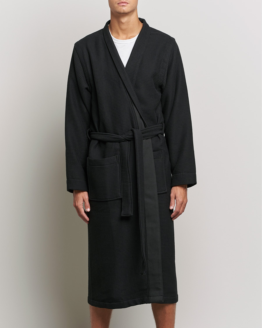 Men | Pyjamas & Robes | BOSS BLACK | BOSS Waffle Kimono Black