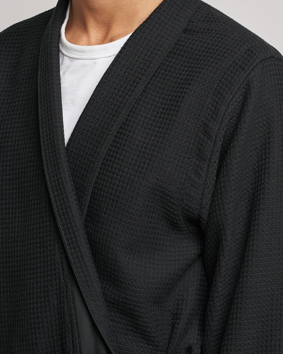 Men | Pyjamas & Robes | BOSS BLACK | BOSS Waffle Kimono Black