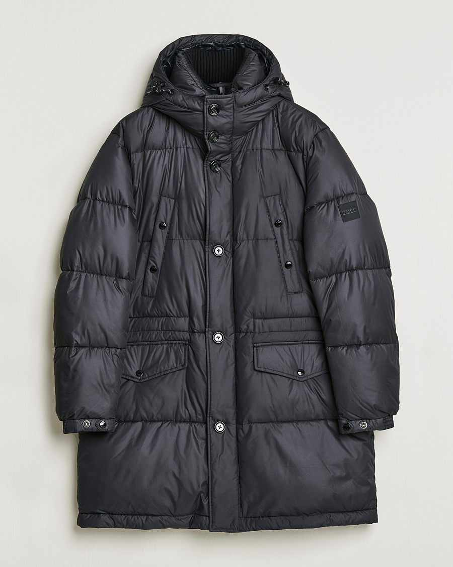 Men | Coats & Jackets | BOSS BLACK | Cian Down Puffer Parka Black