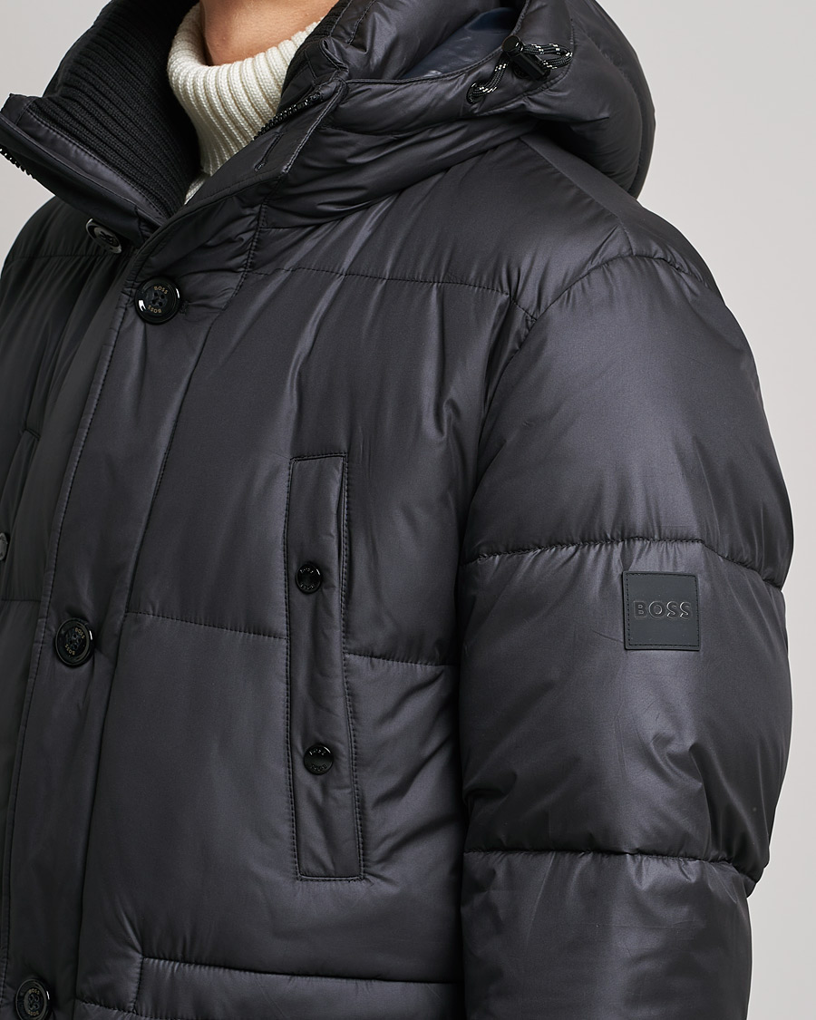 Men | Coats & Jackets | BOSS BLACK | Cian Down Puffer Parka Black