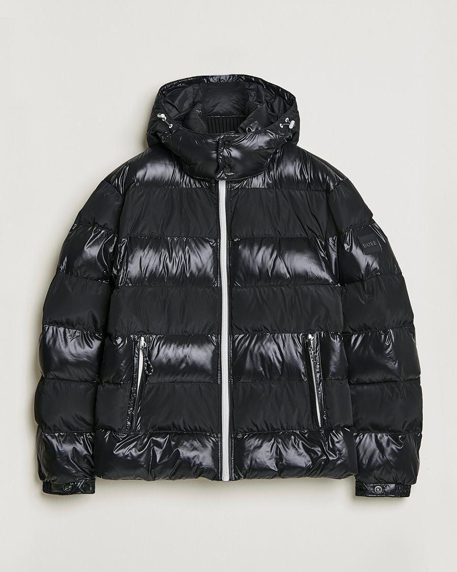 Men | Coats & Jackets | BOSS BLACK | Cutlero Glossy Puffer Jacket Black