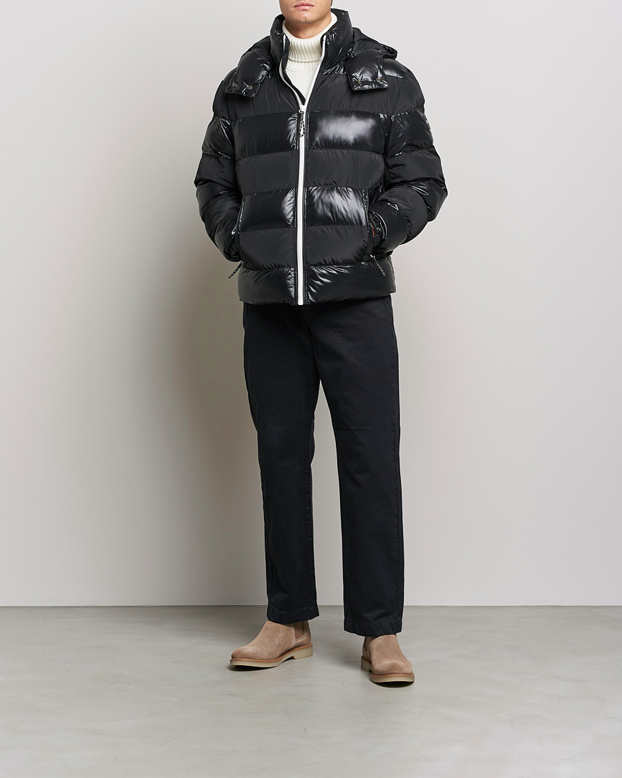 Men | Coats & Jackets | BOSS BLACK | Cutlero Glossy Puffer Jacket Black
