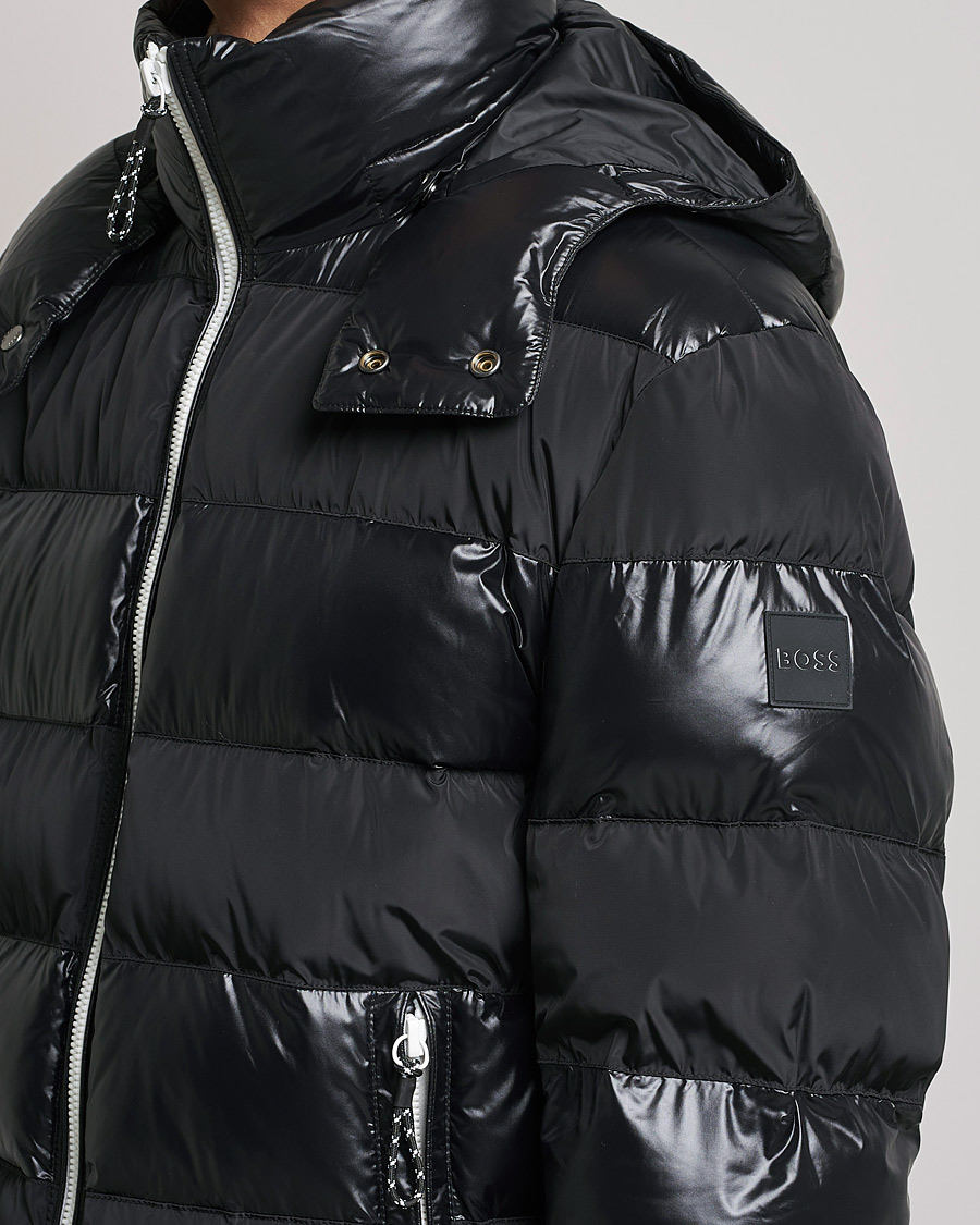 Men | Coats & Jackets | BOSS BLACK | Cutlero Glossy Puffer Jacket Black