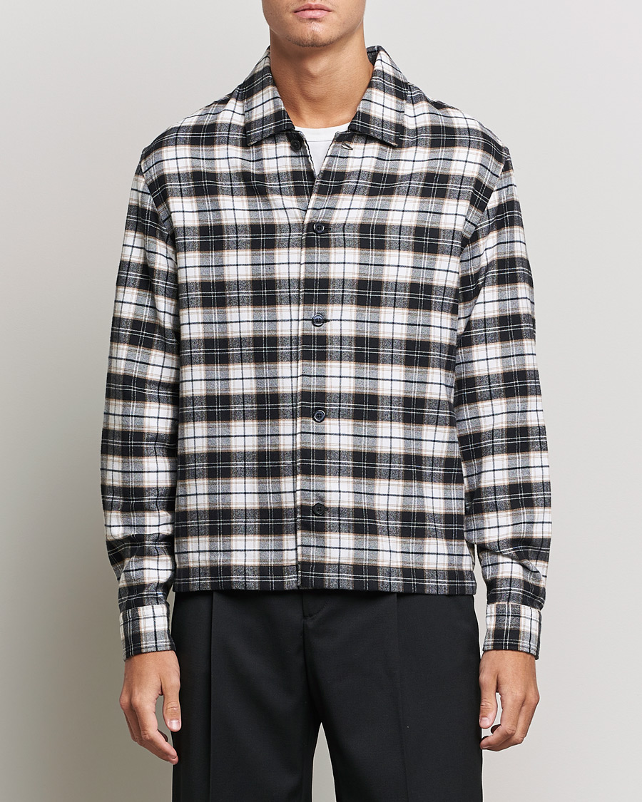 Men | Flannel Shirts | BOSS | Nolan Check Flannel Shirt Black
