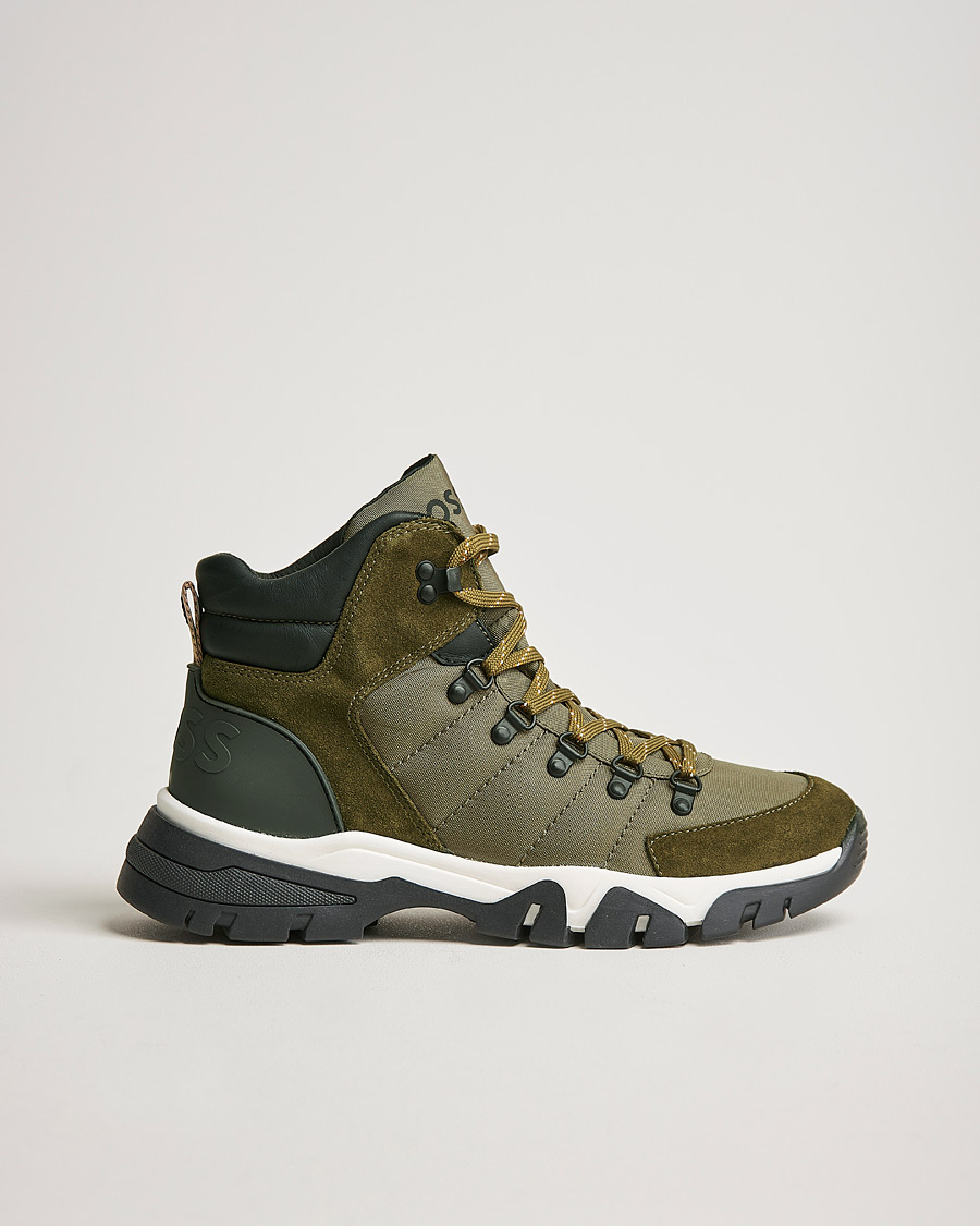 Men | Boots | BOSS | Chester Hiking Boot Dark Green
