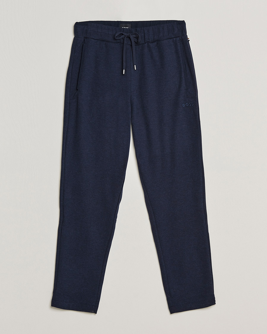 Men | Trousers | BOSS BLACK | BOSS Cashmere Sweatpants Dark Blue