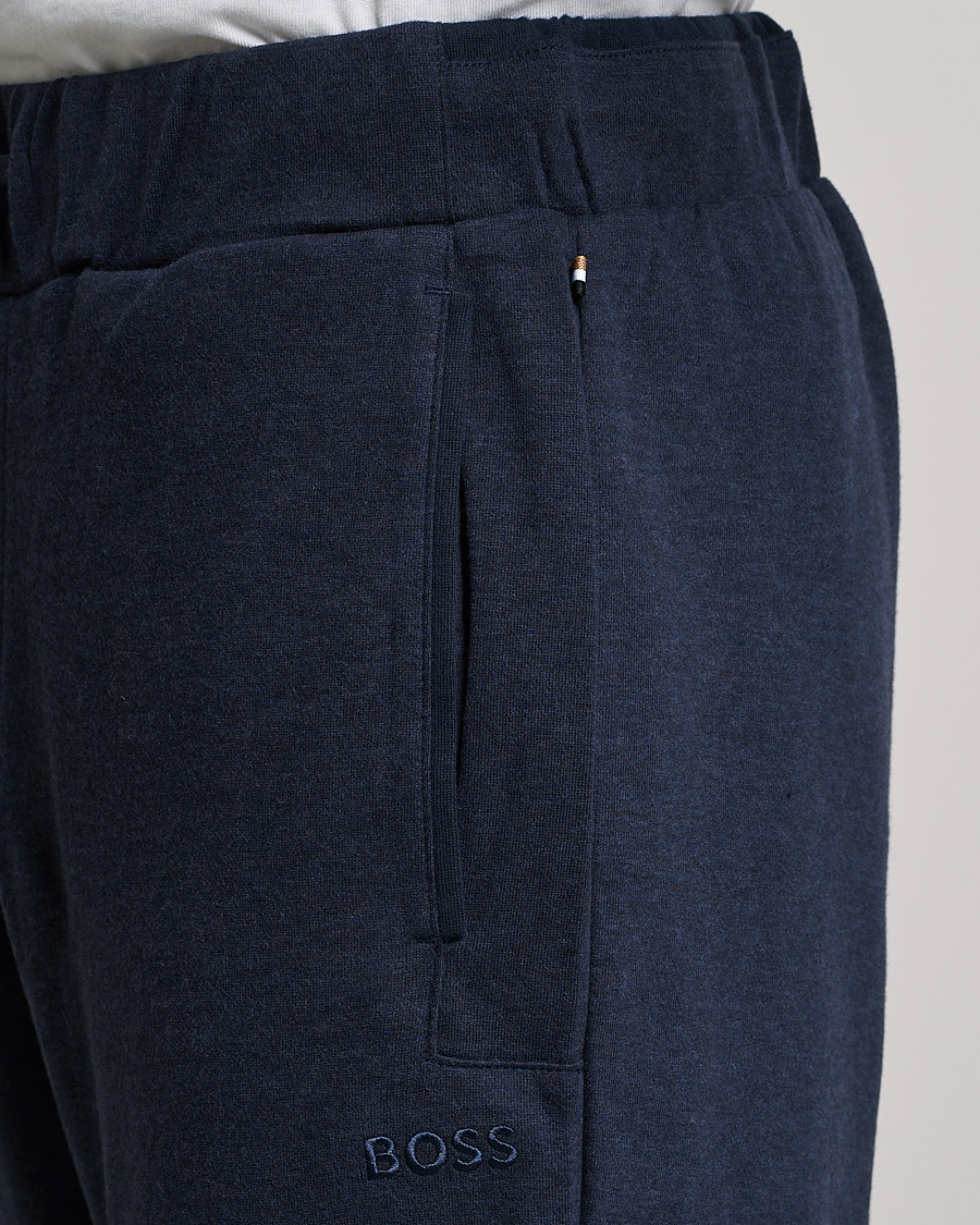Men | Trousers | BOSS BLACK | BOSS Cashmere Sweatpants Dark Blue