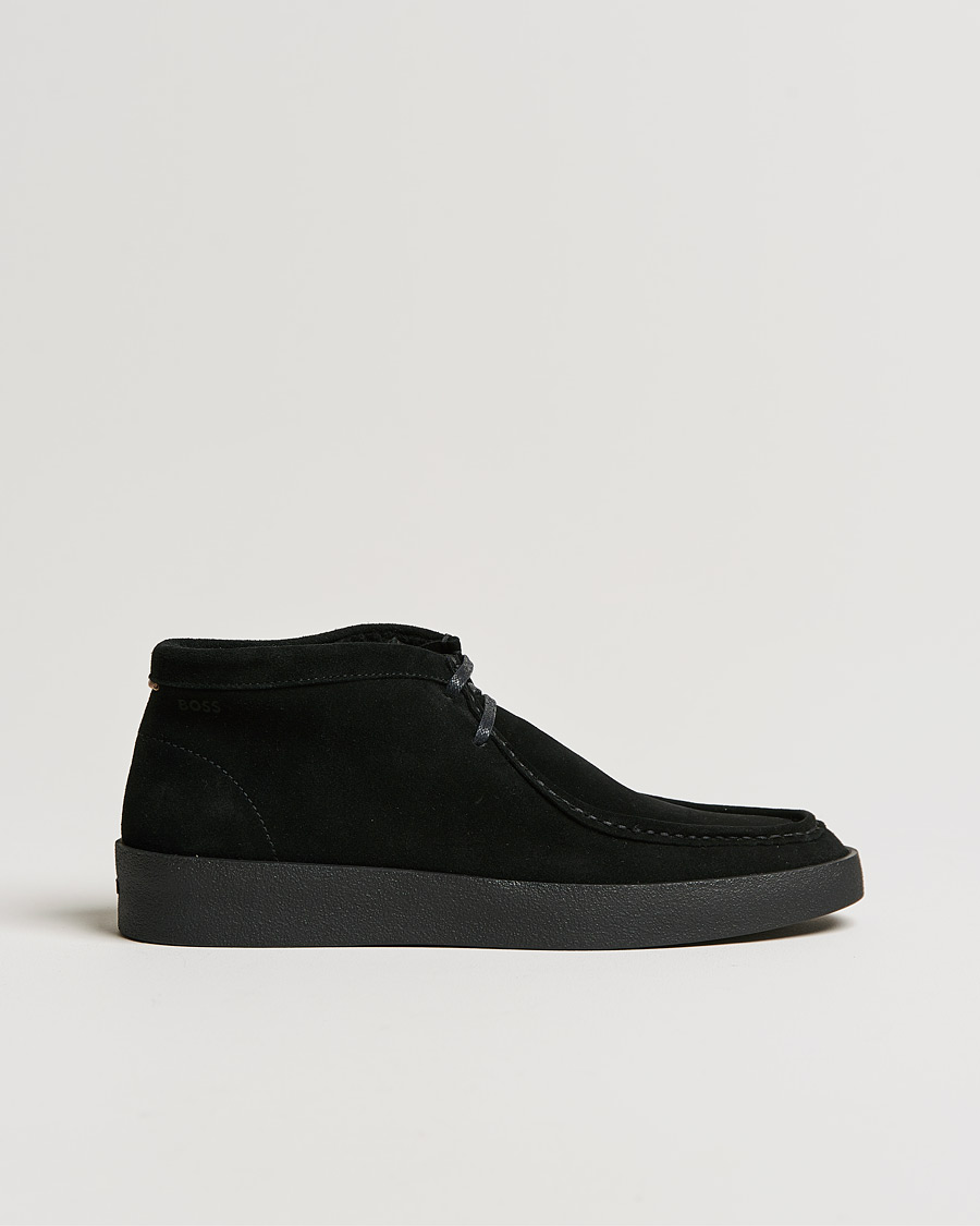 Men | BOSS Clay Suede Chukka Sneaker Boot Black | BOSS BLACK | BOSS Clay Suede Chukka Sneaker Boot Black