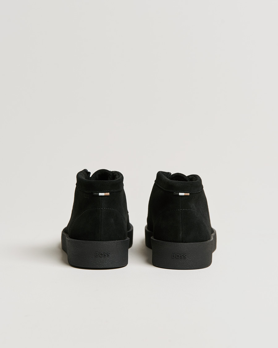 Men | BOSS Clay Suede Chukka Sneaker Boot Black | BOSS BLACK | BOSS Clay Suede Chukka Sneaker Boot Black