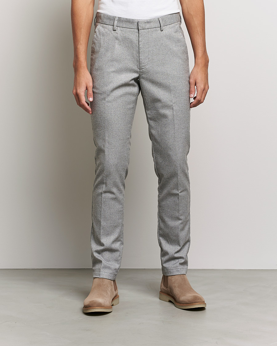 Men | Trousers | BOSS BLACK | BOSS Kaito1 Chinos Silver