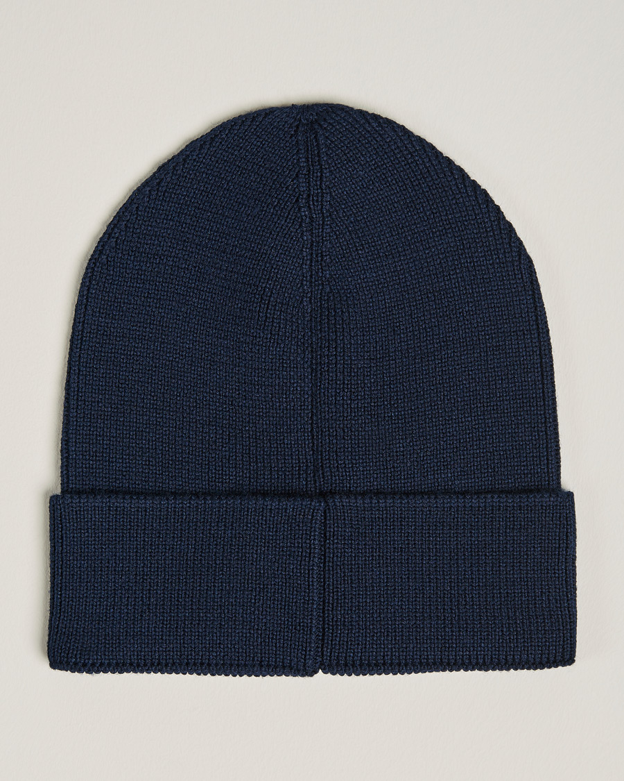 Men | BOSS Casual Foxxy Logo Beanie Dark Blue | BOSS ORANGE | BOSS Casual Foxxy Logo Beanie Dark Blue