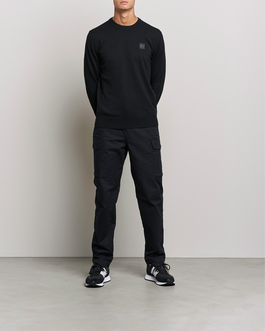 Men |  | BOSS Casual | Kanovano Knitted Sweater Black