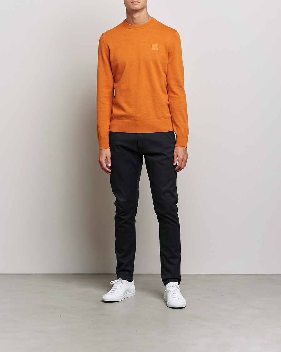 Men | Sweaters & Knitwear | BOSS Casual | Kanovano Knitted Sweater Open Orange